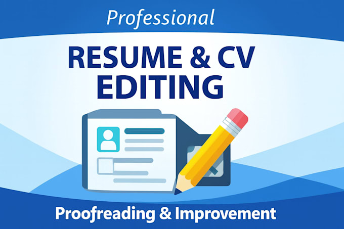 professional resume and CV editing