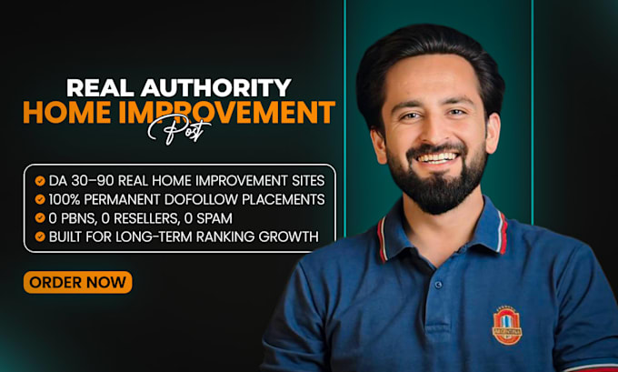 publish home improvement guest post on real high da authority sites