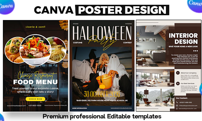 design professional canva posters and flyers