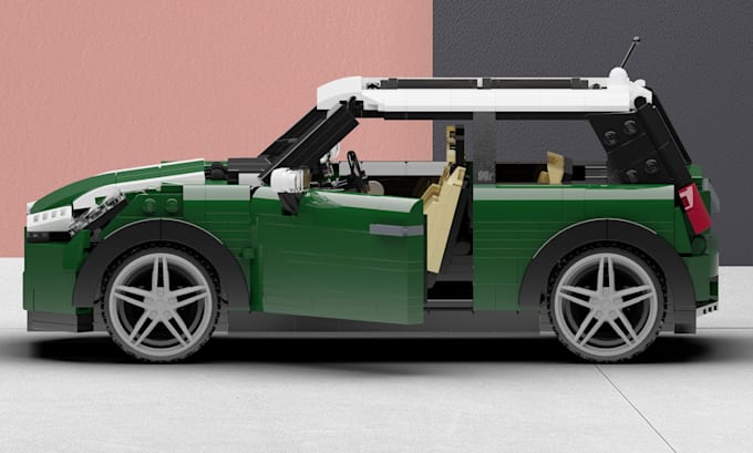 do a custom lego concept and render preview