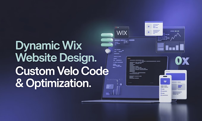 create dynamic wix website design with custom velo code and optimization