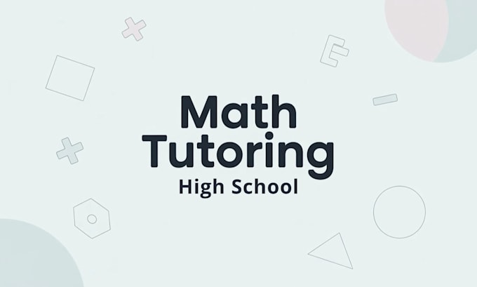 tutor high school students in math tronc commun and bac