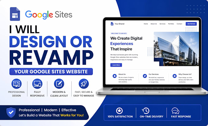 redesign or revamp your google sites website professionally