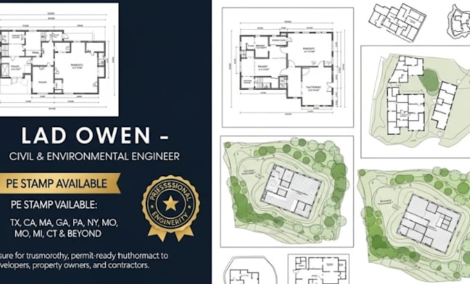 floorplan, parcel and structural layout plan, plat map, landscape design