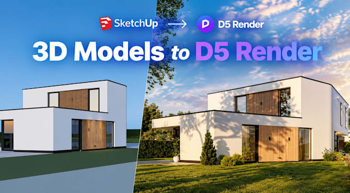 render your 3d models to d5 render