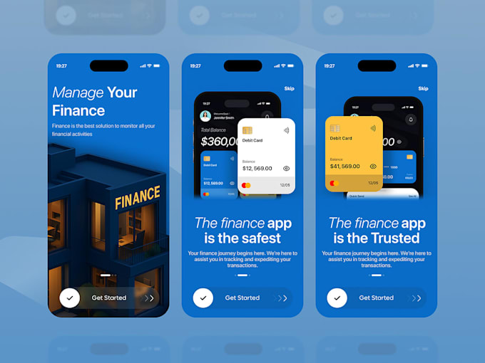 develop fintech mobile banking app, loan app and wallet app