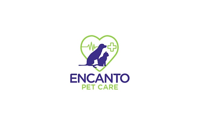 design modern caring veterinarian logo