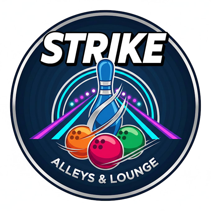 design a professional bowling logo