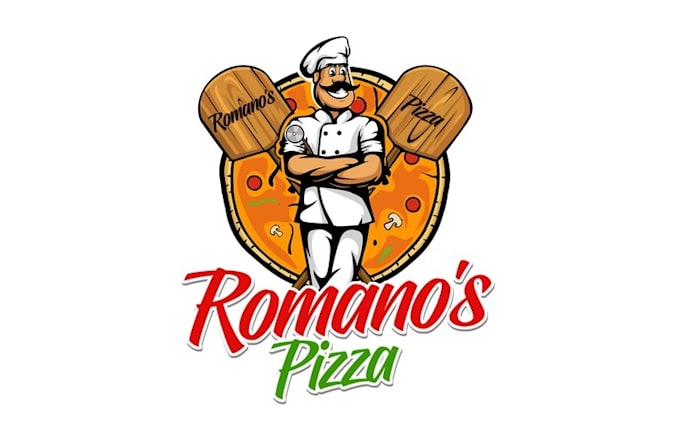 design awesome pizza chef logo