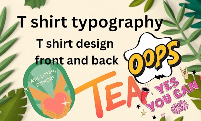 Create modern style t shirt typography by Runaeditor | Fiverr
