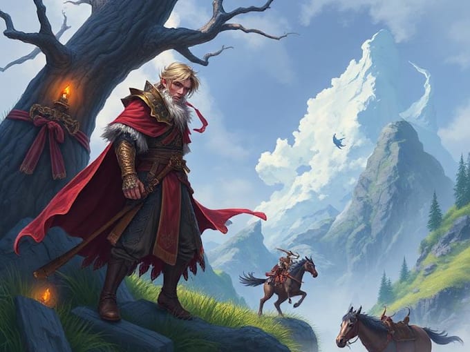 draw a fantasy illustration for you