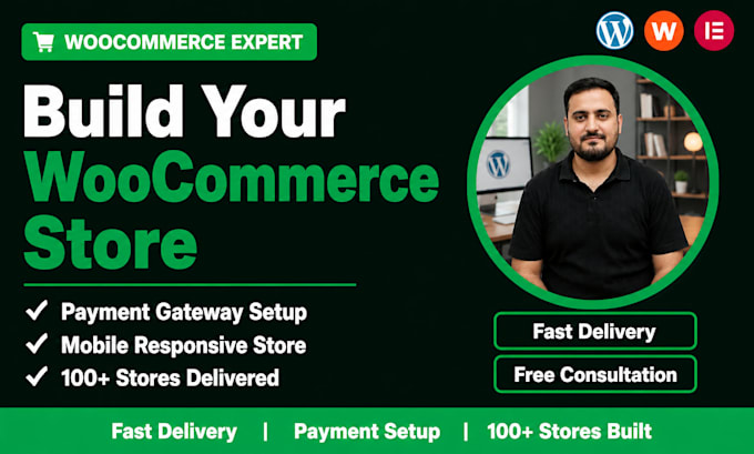 build a wordpress woocommerce store and ecommerce website
