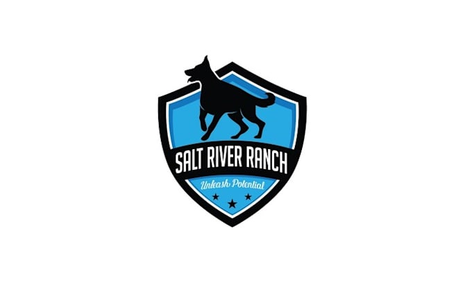 design vibrant dog training logo for salt river ranch