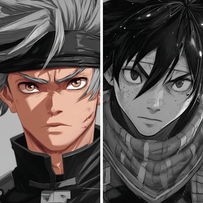 do a fancy anime roleplaying character illustration