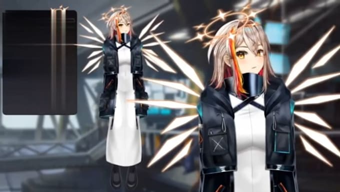 draw live 2d vtuber model, live 2d rigging, vtuber model, lineart