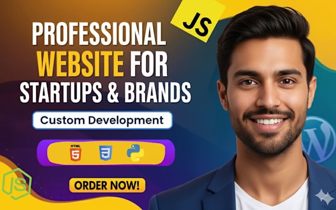 build a professional website for startups and brands