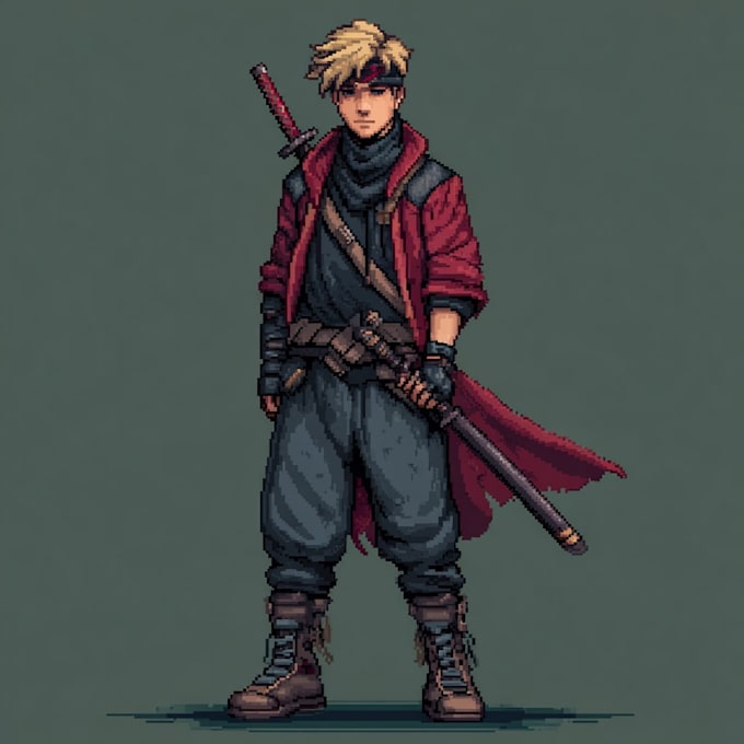 ilustración digital or pixel art