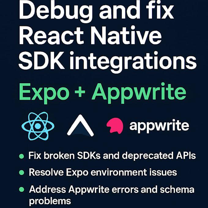 debug and fix react native sdk integrations expo appwrite