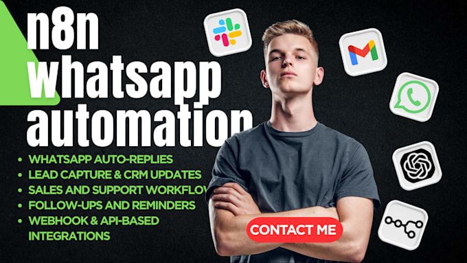 automate whatsapp CRM workflow n8n automation ai agent n8n API integration