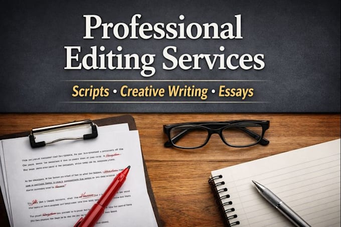 Edit and polish your script or writing by Bisaart | Fiverr