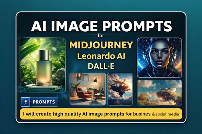 write high quality ai image prompts for midjourney
