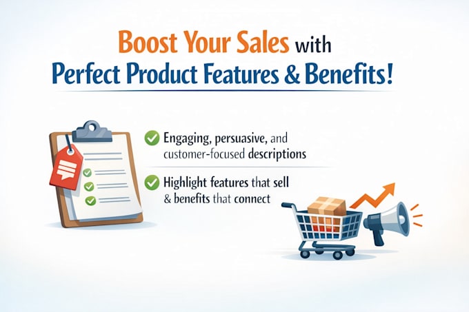 write clear product features and benefits for ecommerce products