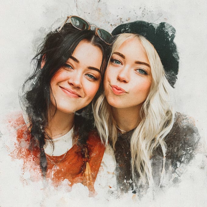 create a character and friendship portrait