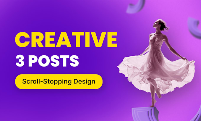 sell 3 premade creative posts