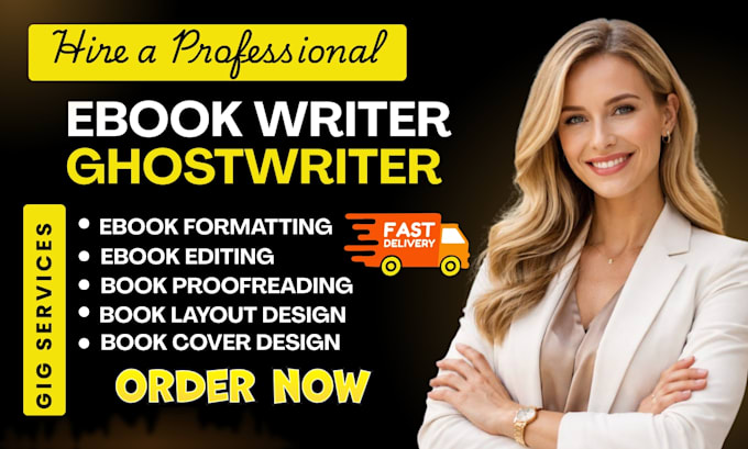 be your professional ebook writer, ghostwriter, and ebook ghostwriting expert