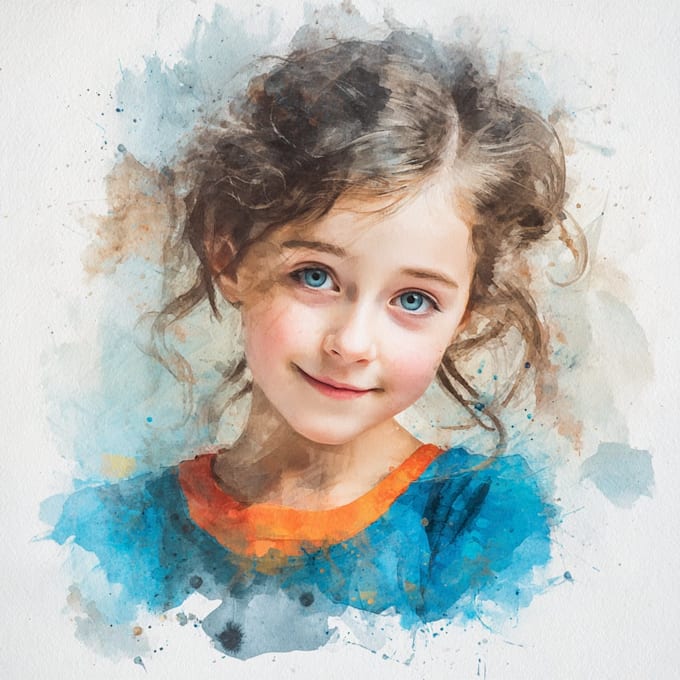 paint a watercolor portrait