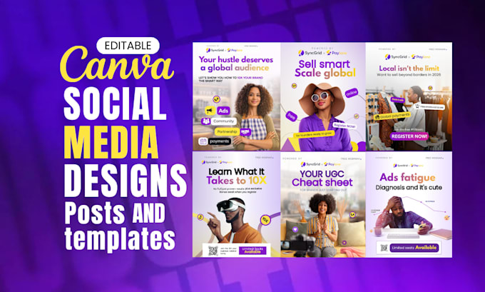 Create editable canva social media posts and designs by Mohsinanayab ...
