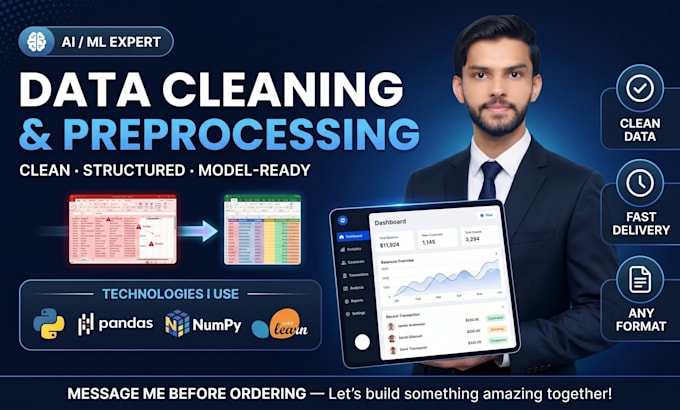 clean and preprocess your dataset for machine learning