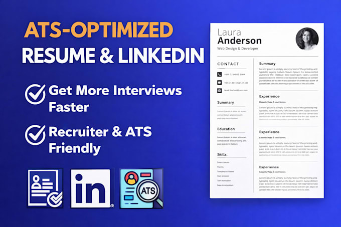 write your ats resume and optimize your linkedin to help you get interviews
