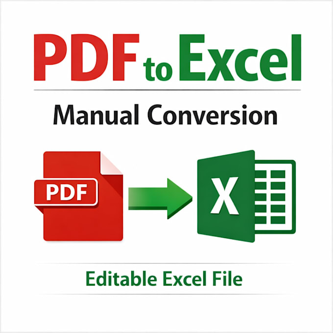 convert PDF to excel or word manually