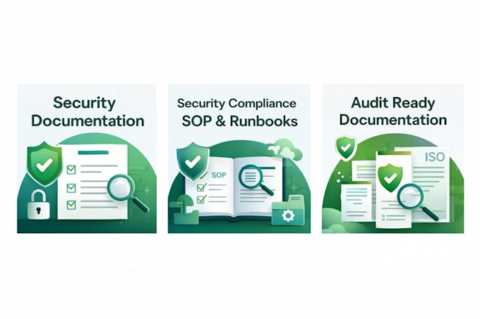 create security compliance documentation, runbooks and sops