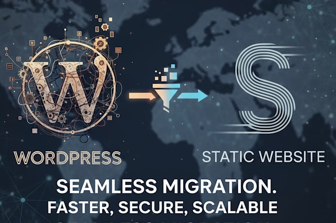 develop a static website and migrate your old content