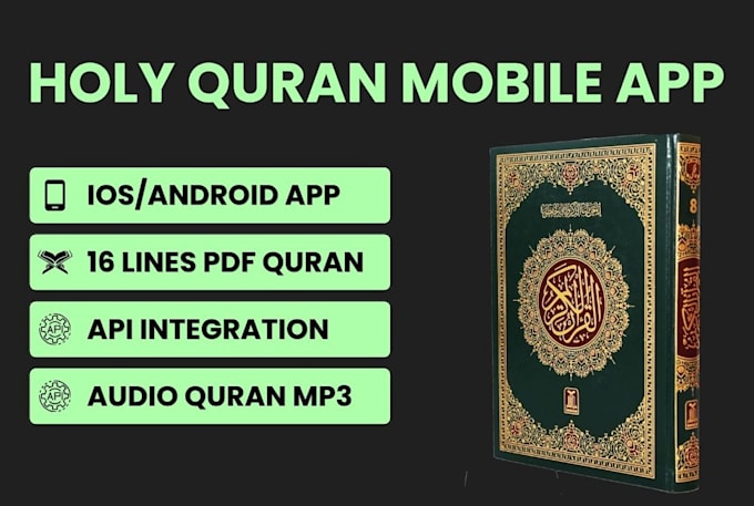 create holy quran mobile app ios android