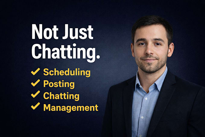 be virtual assistant for scheduling posting chatting and account management