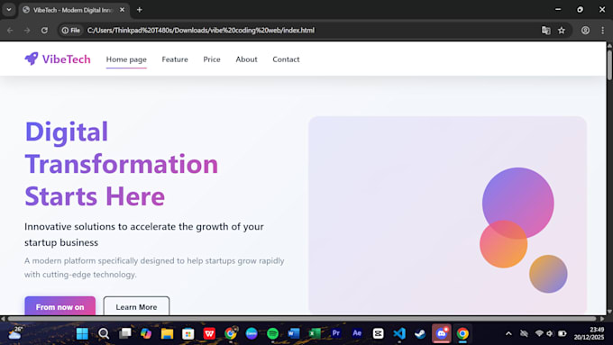 build a website using vibe coding, loveable ai