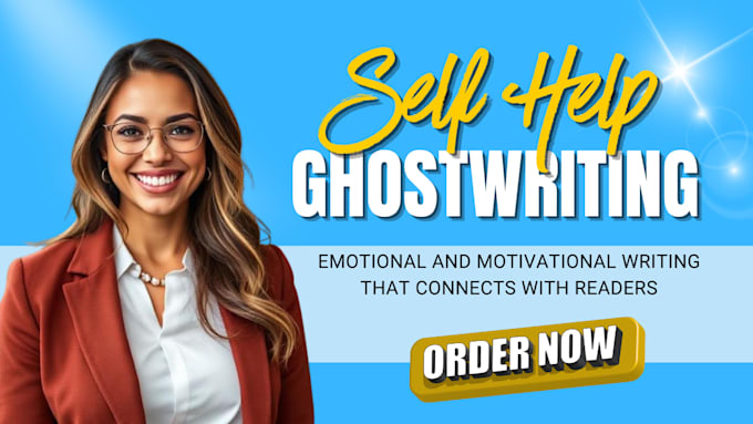 ghostwrite your self help and personal development book, write self help ebook