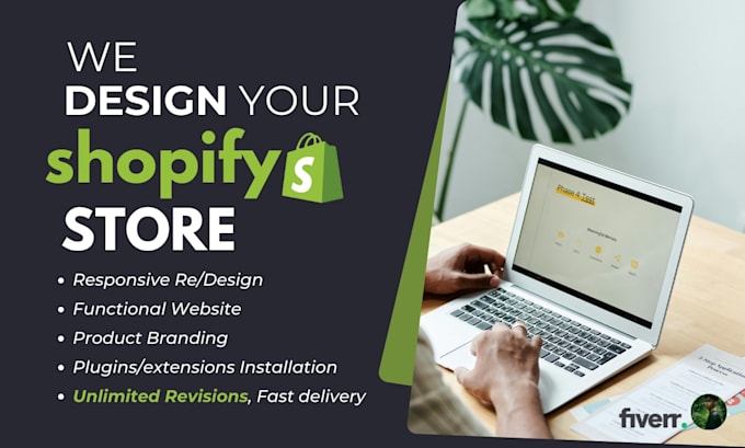 design shopify store, dropshipping store, graphic design