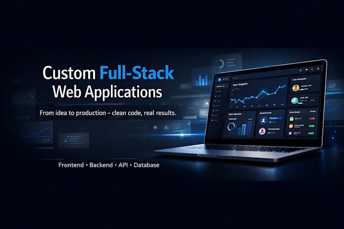 develop a custom full stack web application for your business