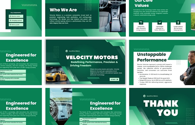 Improve business presentation pitch deck powerpoint template edit slide ...