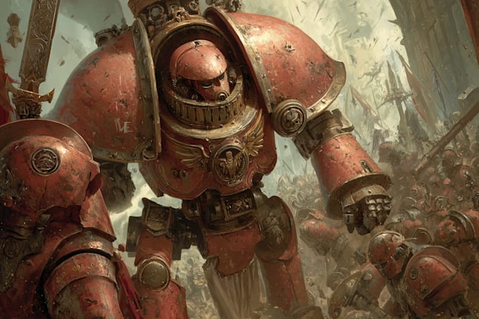 paint a warhammer 40k figures with old school