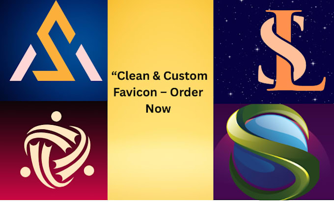 design a modern flat favicon for website and mobile app