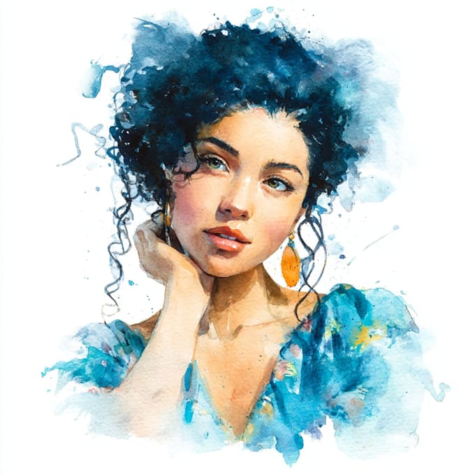 illustrate anything in watercolor style