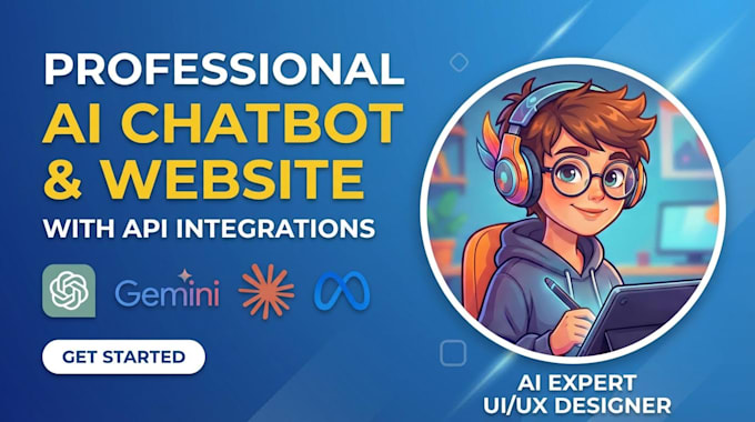 build ai chatbots ai powered websites using chatgpt, claude, gemini, llama