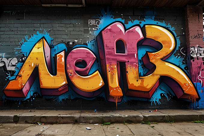 design custom graffiti text, tags, street art, and logo