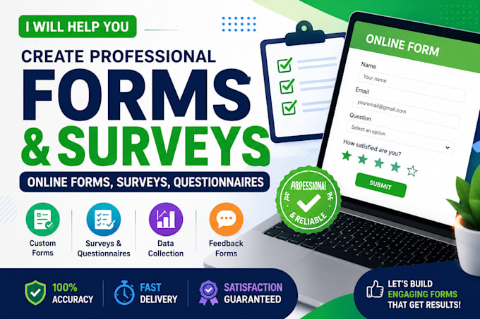 design professional online forms questionnaire and surveys