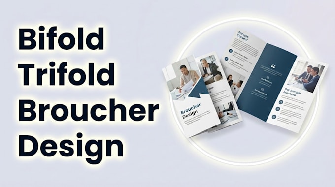 do trifold, bifold brochure, flyer, postcard design for you